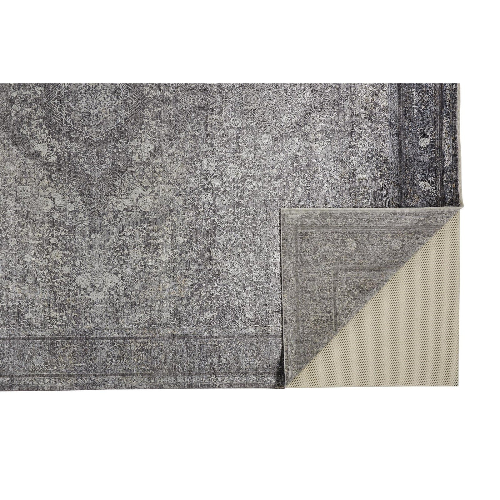 Feizy Sarrant 3967F Rug in Charcoal