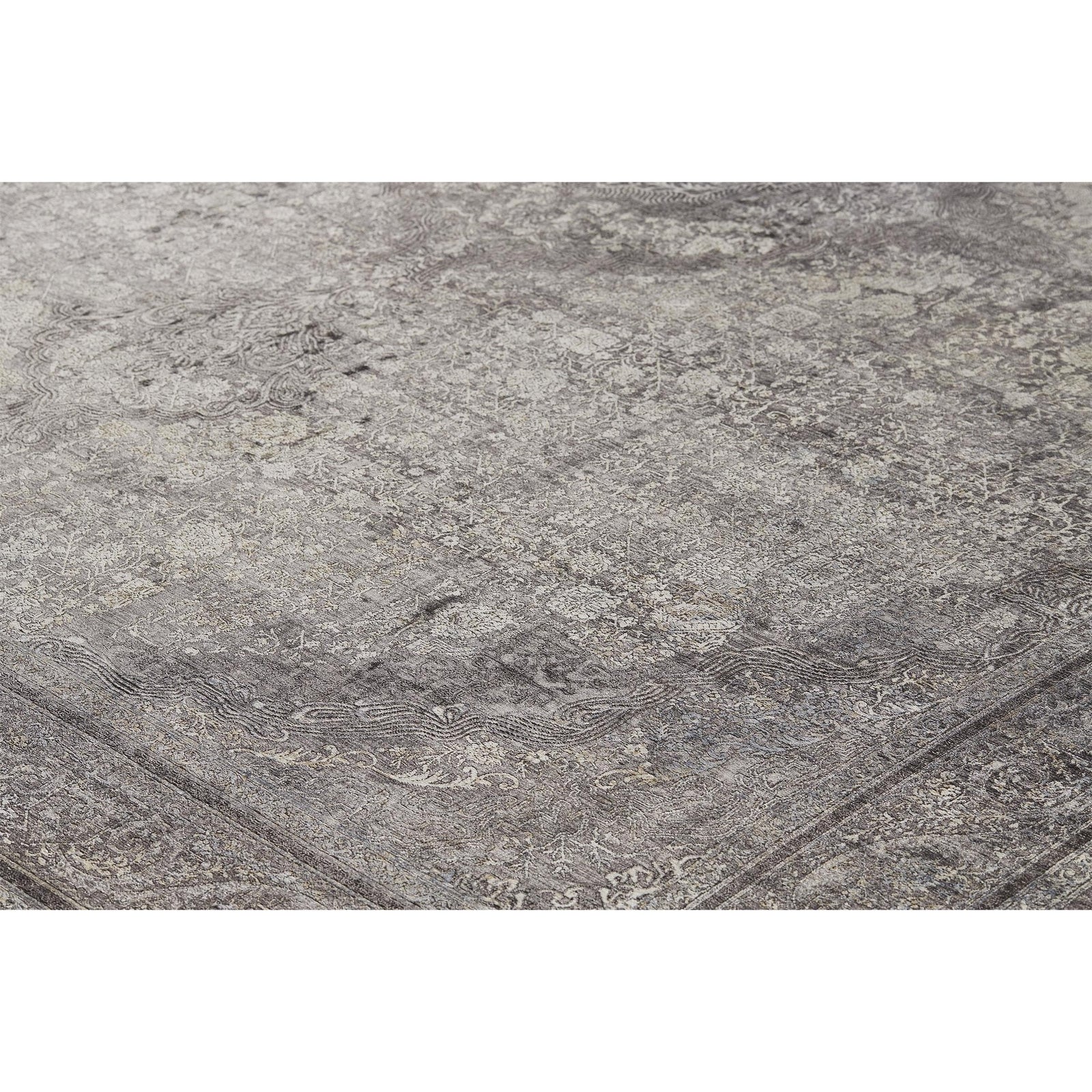 Feizy Sarrant 3967F Rug in Charcoal