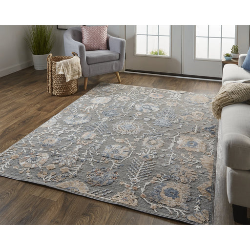 Feizy Thackery 39D0F Rug in Gray / Tan