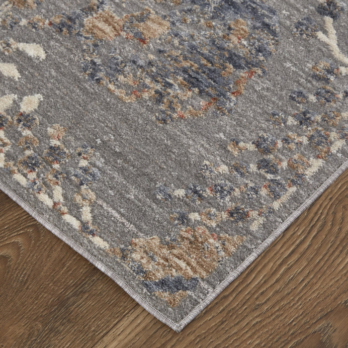 Feizy Thackery 39D0F Rug in Gray / Tan