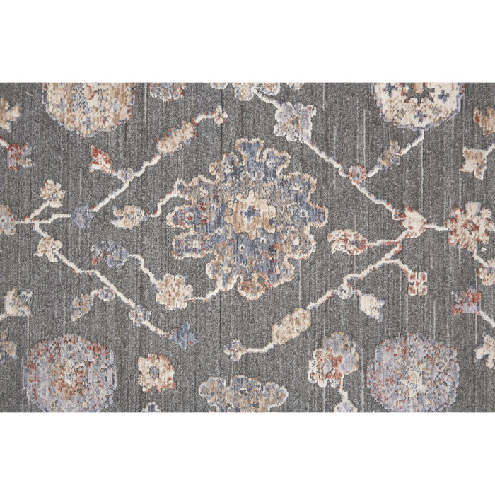 Feizy Thackery 39D2F Rug in Charcoal / Multi