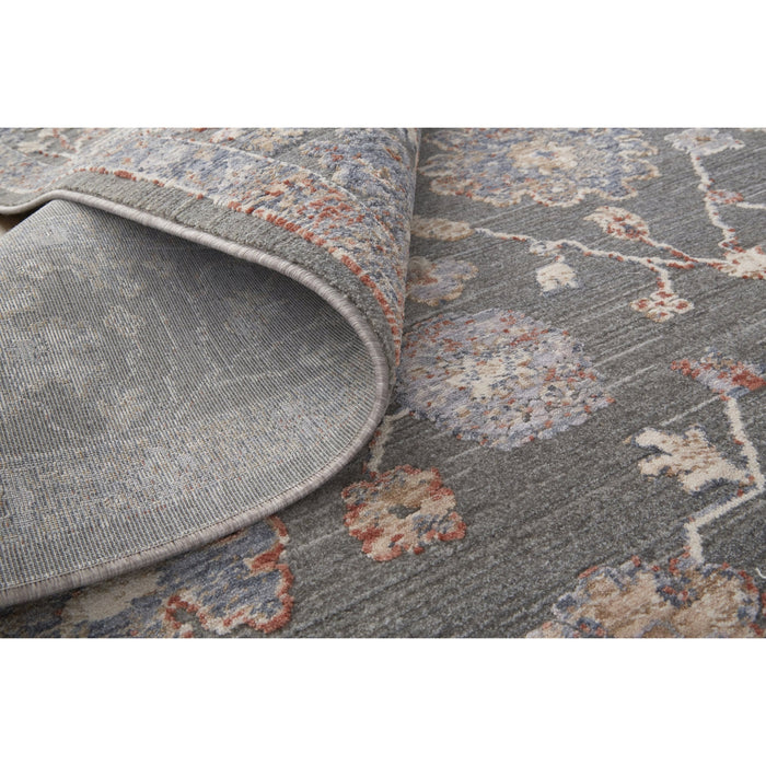 Feizy Thackery 39D2F Rug in Charcoal / Multi