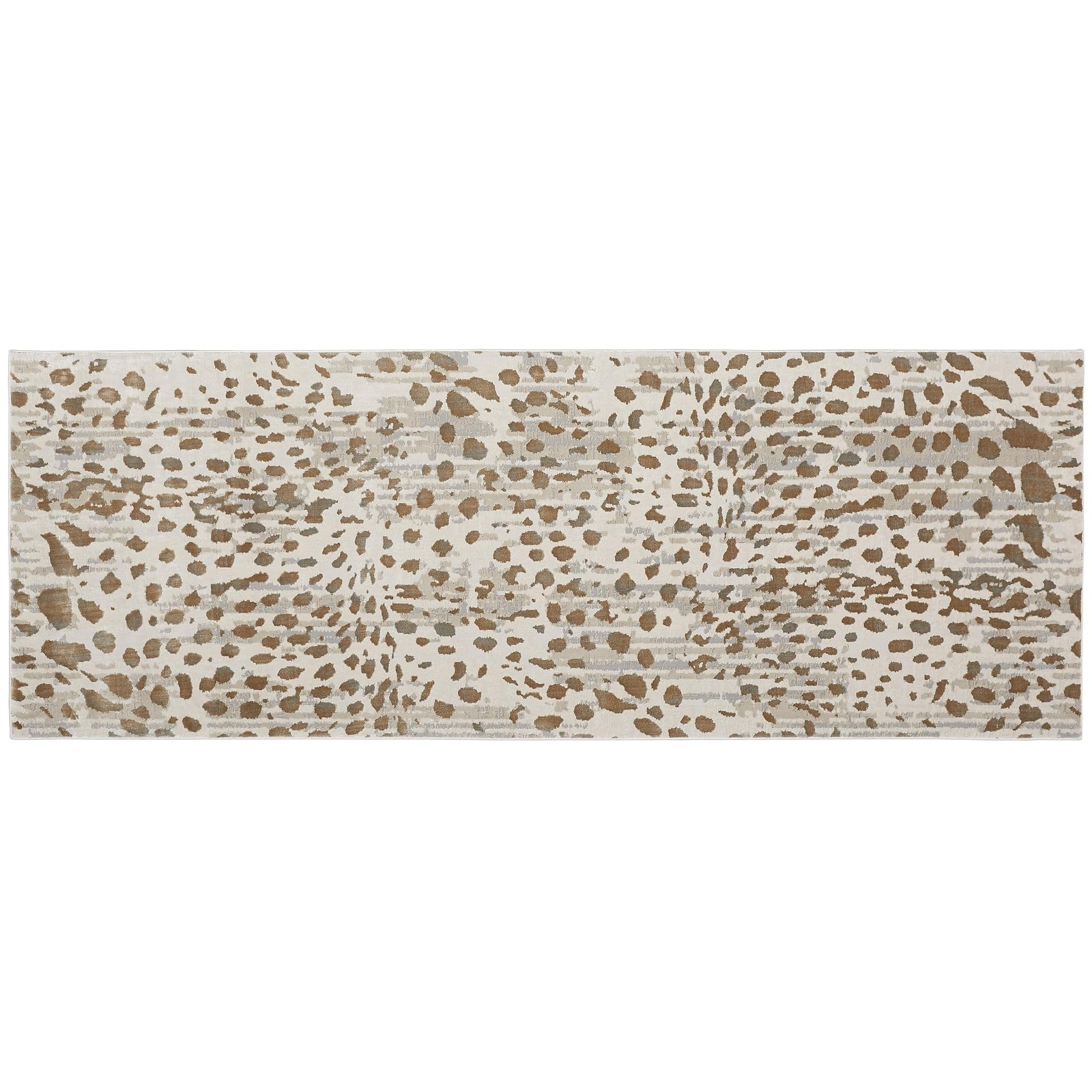 Feizy Waldor 3837F Rug in Brown / Ivory