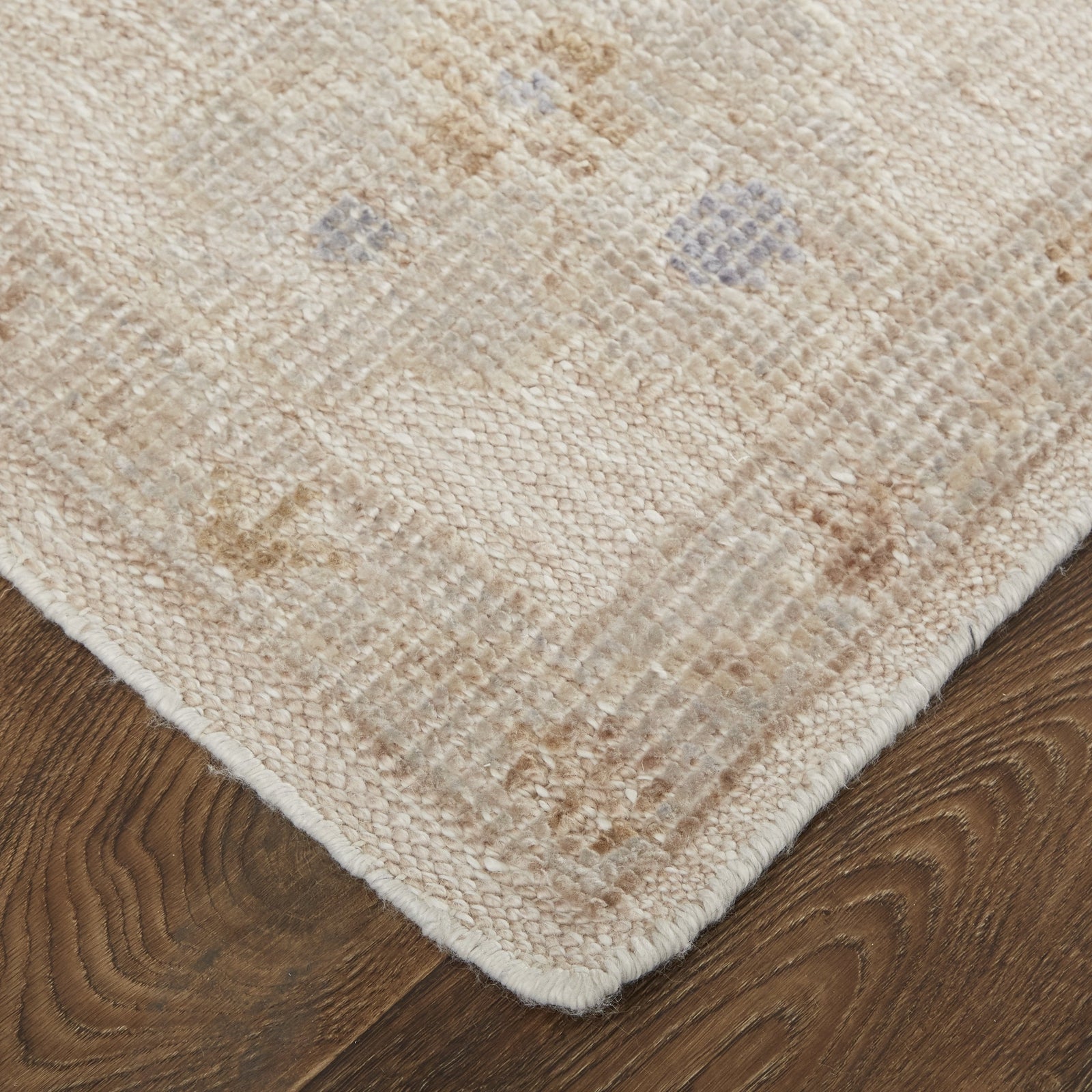 Feizy Wendover 6841F Rug in Tan / Blue