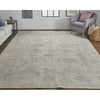 Feizy Wendover 6862F Rug in Tan / Blue