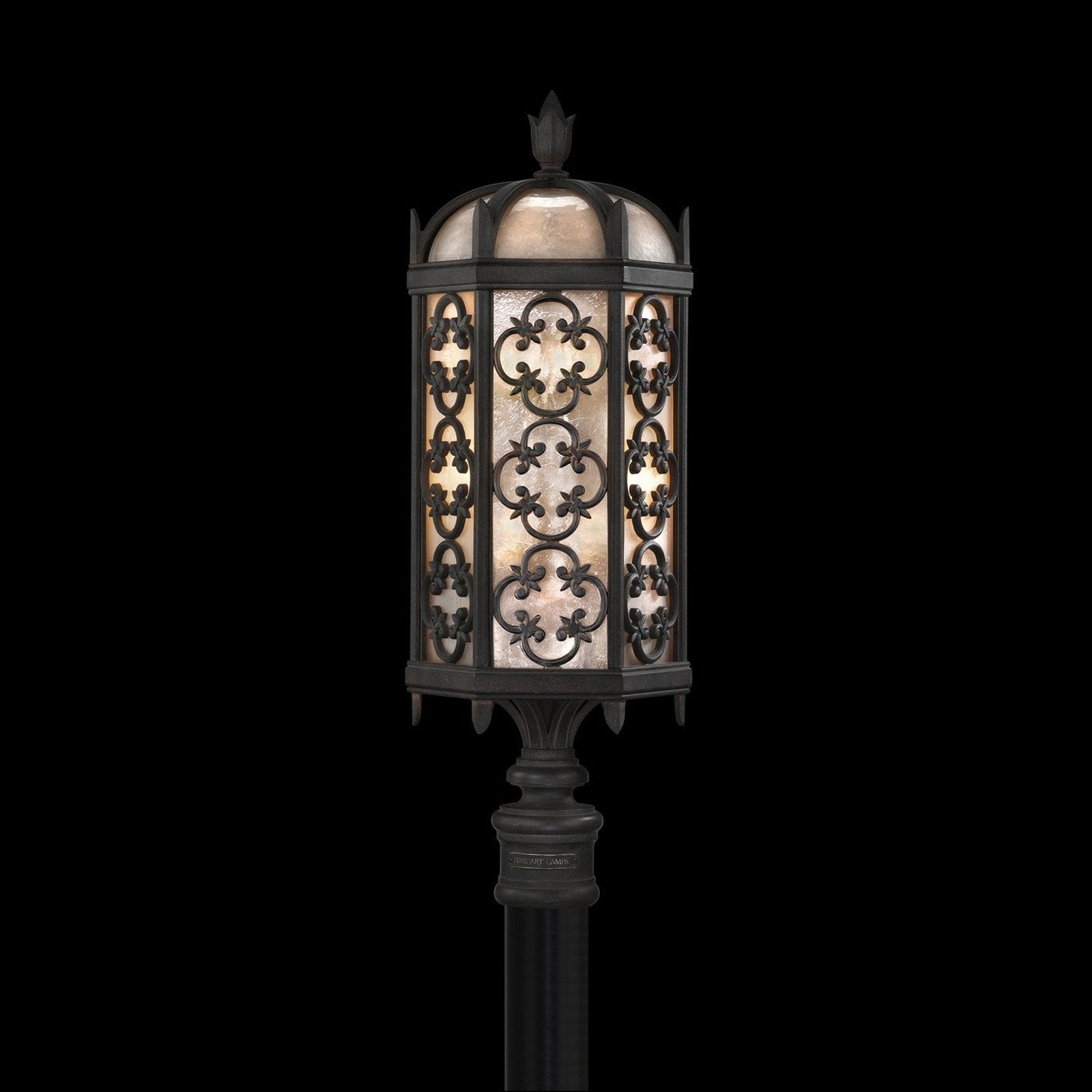 Fine Art Lighting Costa Del Sol 3 Light 29 inch Wrought Iron Outdoor Post Mount