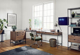 Four Hands Trey L-Shaped Desk System With Filing Cabinet