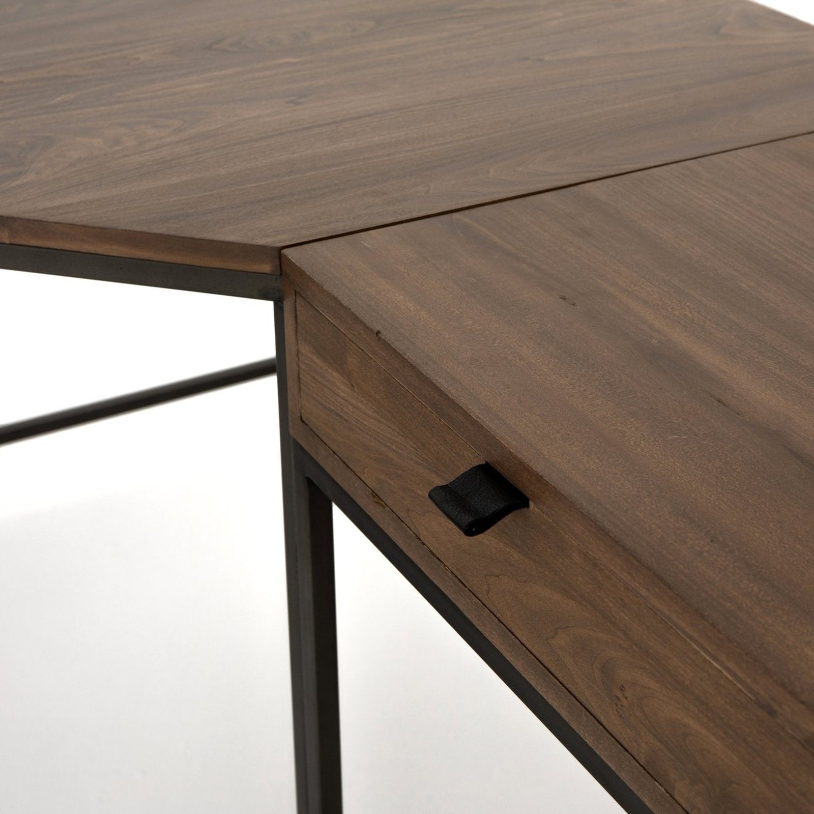 Four Hands Trey L-Shaped Desk System With Filing Credenza