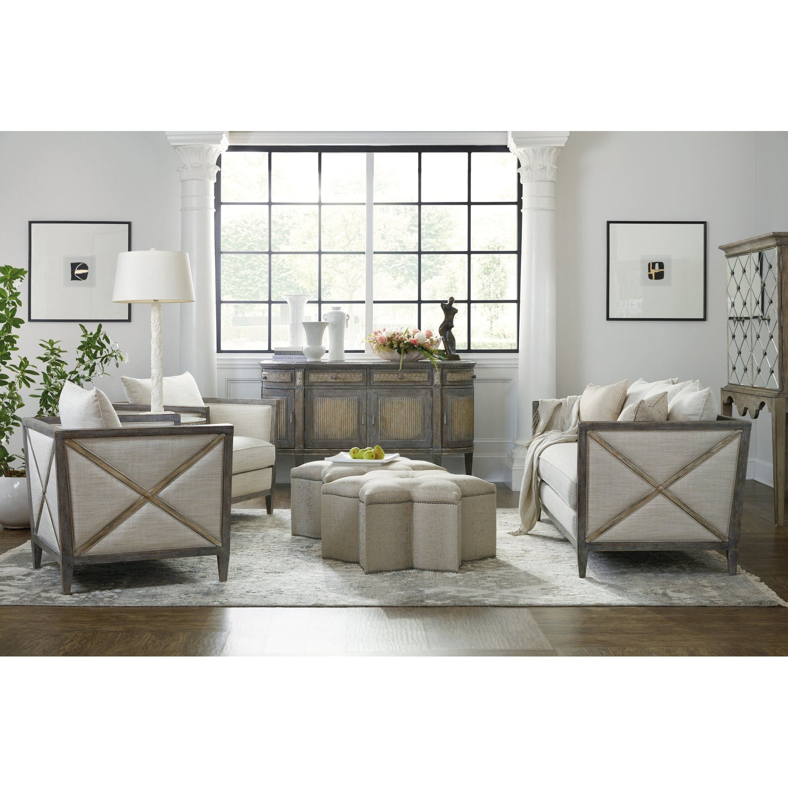 Hooker Furniture Sanctuary Star of the Show Ottoman