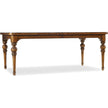 Hooker Furniture Tynecastle Rectangle Leg Dining Table with Two 18'' Leaves