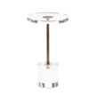 John Richard Brass And Acrylic Martini Side Table Short