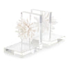 John Richard Set Of Two Porcelain Petals And Crystal Bookends