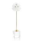 John Richard Floating Selenite Ball On Crystal Stand