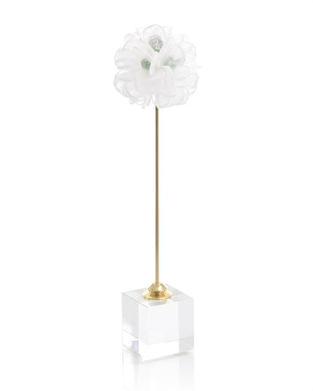 John Richard Floating Selenite Ball On Crystal Stand
