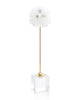 John Richard Floating Selenite Ball On Crystal Stand
