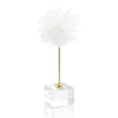 John Richard Floating Selenite Ball On Crystal Stand