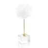 John Richard Floating Selenite Ball On Crystal Stand