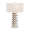 John Richard Chiseled And Polished Nickel Table Lamp