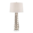 John Richard Chiseled Table Lamp In Silver