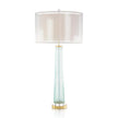 John Richard Pale Aqua And Gold Table Lamp