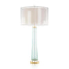 John Richard Pale Aqua And Gold Table Lamp