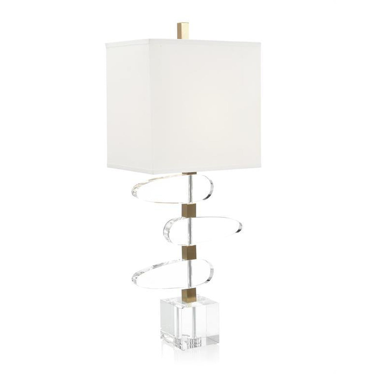 John Richard Antique Brass Small Open-Ring Table Lamp — Grayson Living