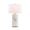 John Richard Shimmering White With Cherry Blossom Table Lamp