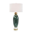 John Richard Jeweled-Collar Table Lamp In Illusion Green