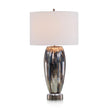 John Richard Sapphire And Silver Glaze Table Lamp