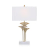 John Richard Brass Papyrus Leaf Table Lamp