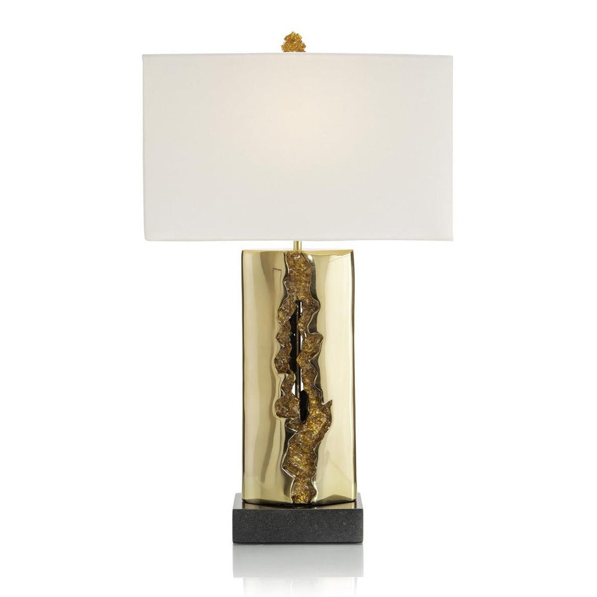 Golden Unique 18 Inch Brass Table Lamp, For Decoration at Rs 1900