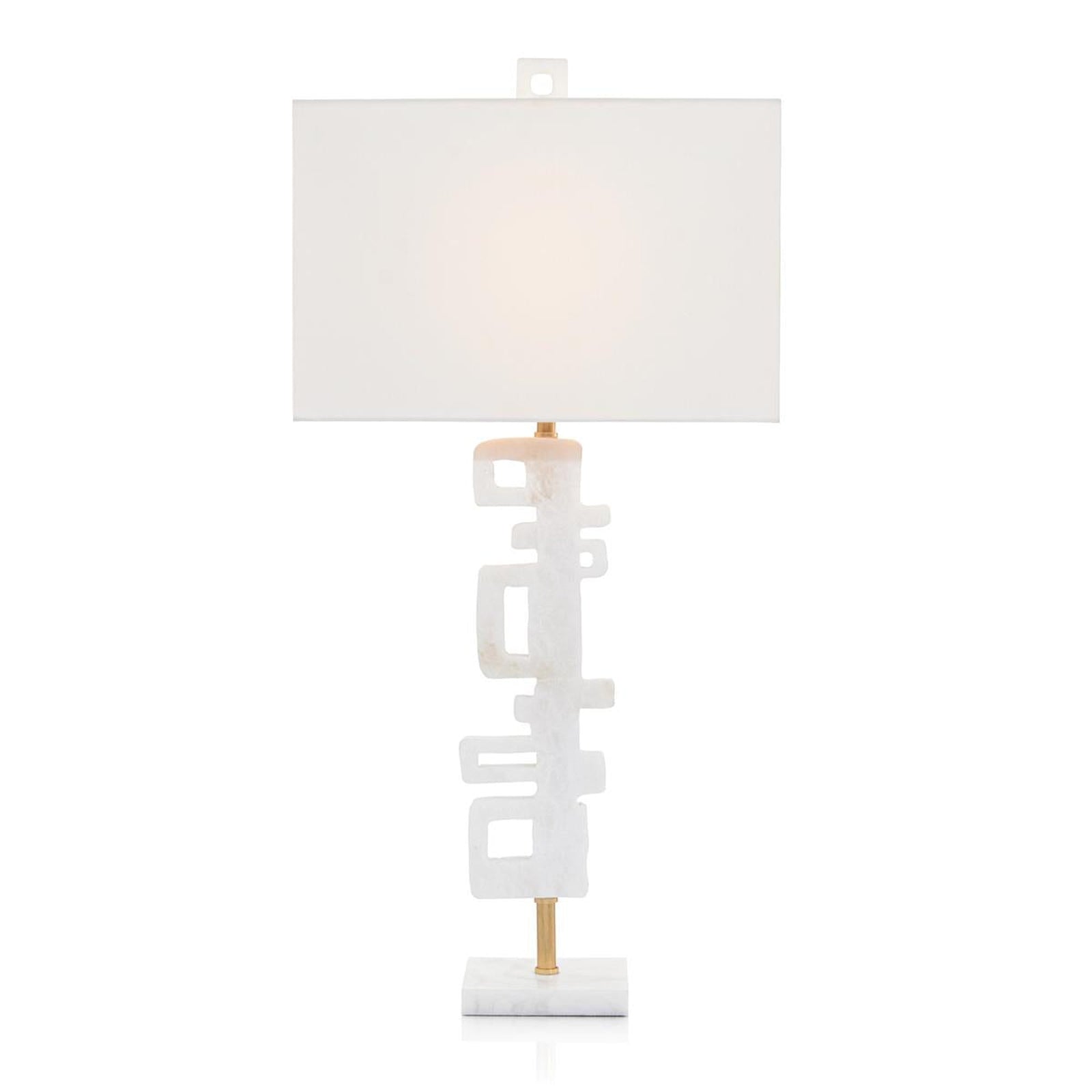 John Richard Abstract Antique Gold Leaf Table Lamp