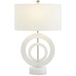 John Richard White Marble Rings Table Lamp