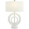 John Richard White Marble Rings Table Lamp