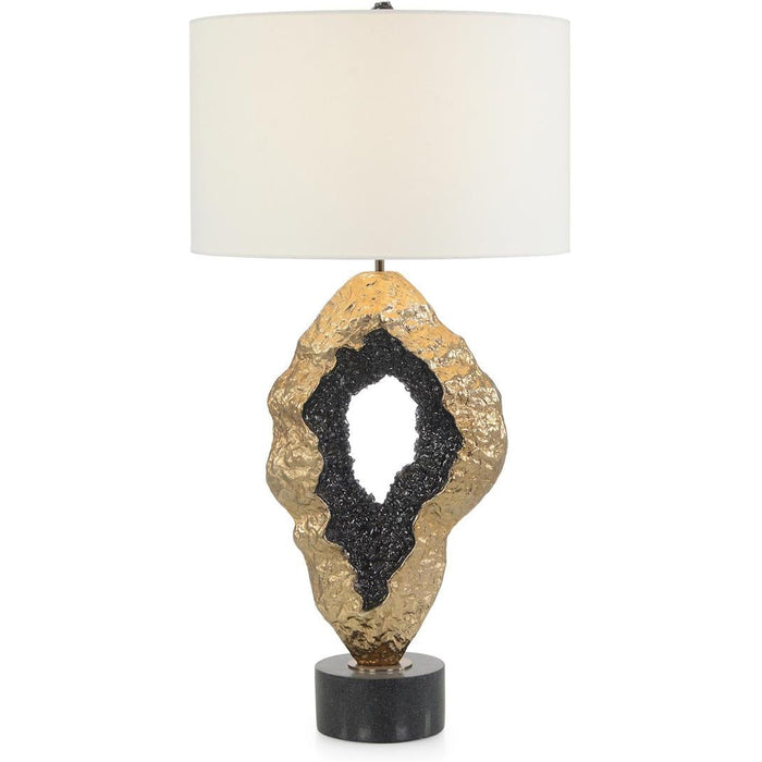 Hammered gold hot sale lamp