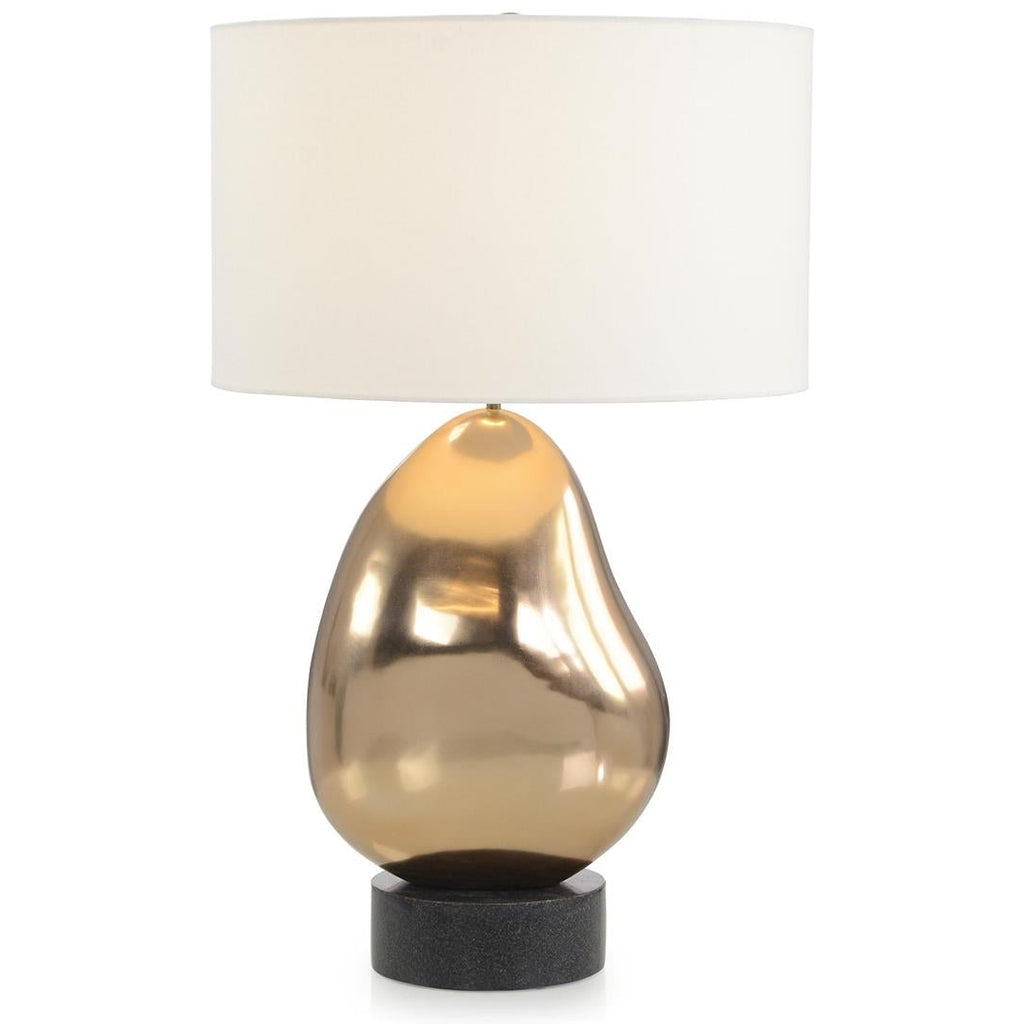 John Richard Antique Brass Small Open-Ring Table Lamp — Grayson Living