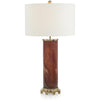 John Richard Burnt Sienna Marbled Glass Table Lamp