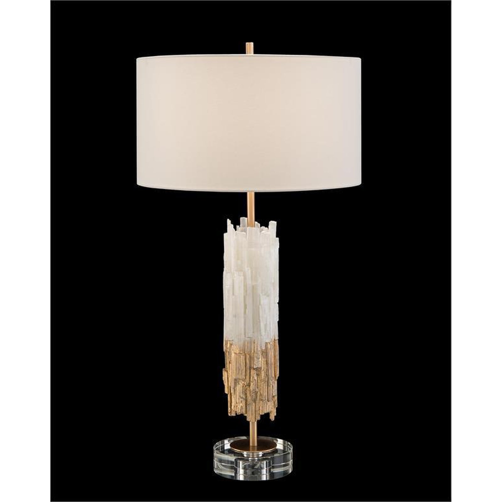 John Richard Gold-Leaf Selenite Table Lamp