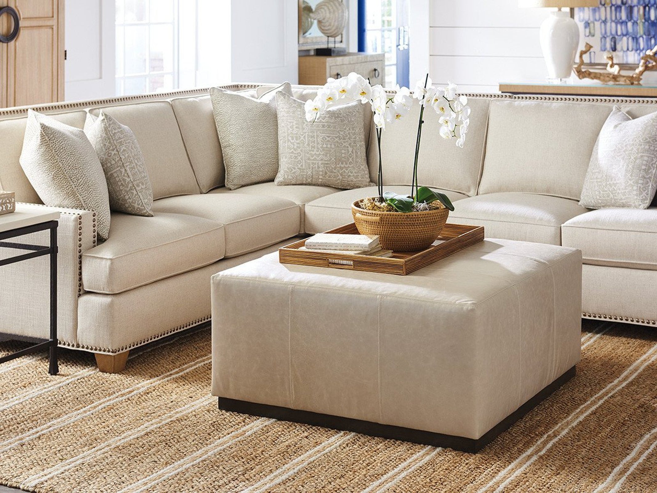 Barclay Butera Upholstery Clayton Cocktail Ottoman