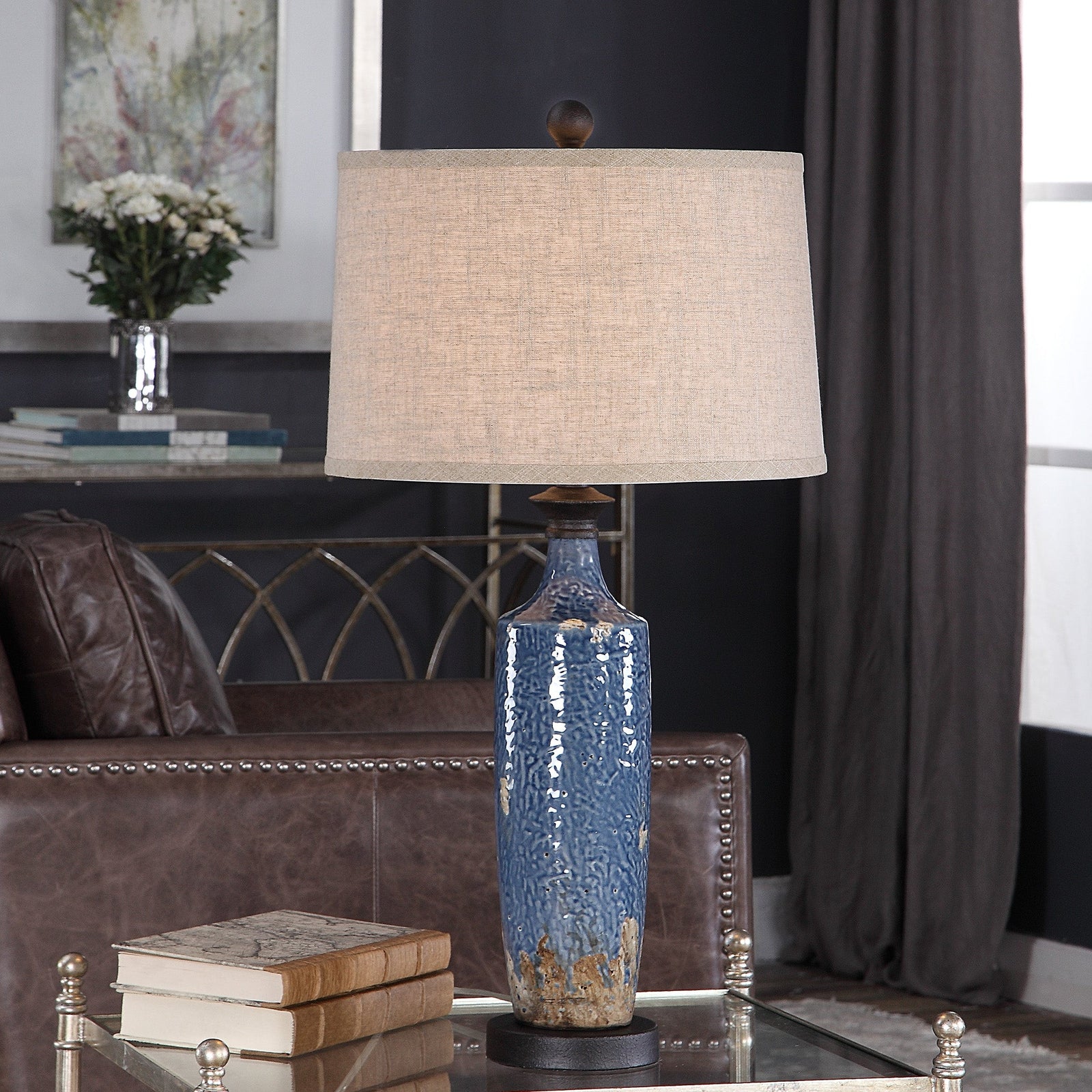 Modern Accents Distressed Ceramic Table Lamp
