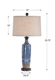 Modern Accents Distressed Ceramic Table Lamp
