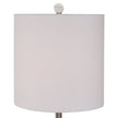 Modern Accents Brushed Nickel and Crystal Accents Table Lamp