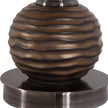 Modern Accents Brushed Nickel and Crystal Accents Table Lamp