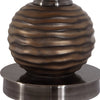 Modern Accents Brushed Nickel and Crystal Accents Table Lamp