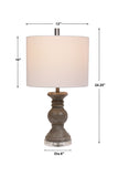 Modern Accents Textured Ceramic Stone Table Lamp