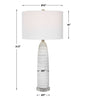 Uttermost Levadia Matte White Table Lamp