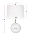 Modern Accents Ceramic Sphere Base Table Lamp