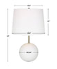 Modern Accents Ceramic Sphere Base Table Lamp