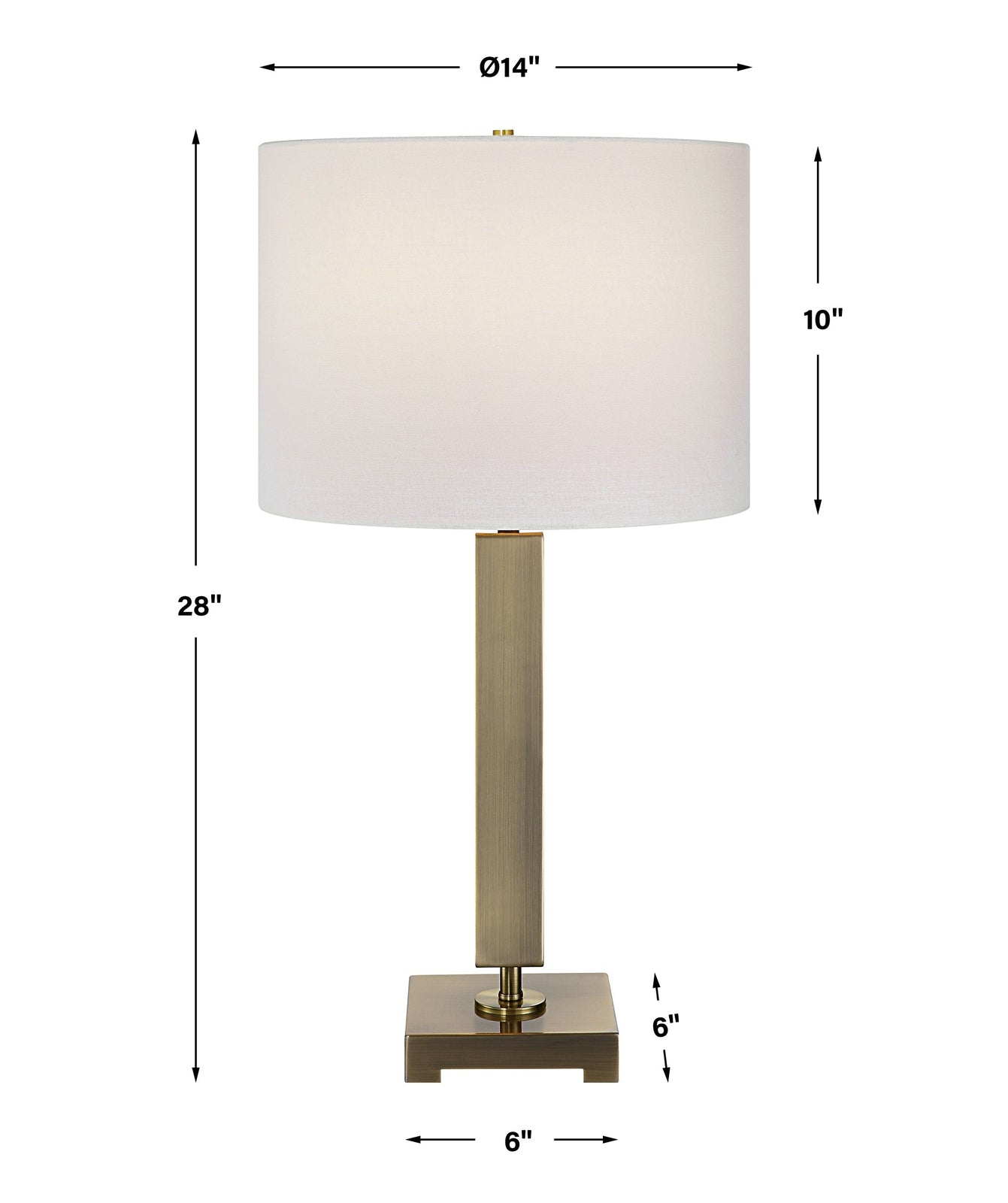 Uttermost Duomo Brass Table Lamp