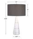 Uttermost Citadel White Marble Table Lamp